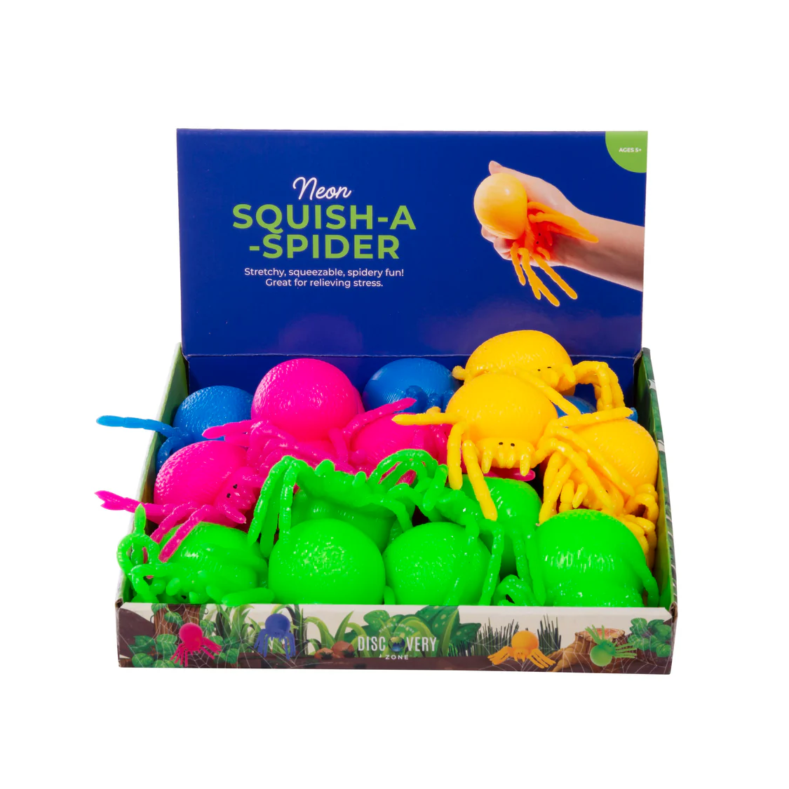 Neon Squish-A- Spider
