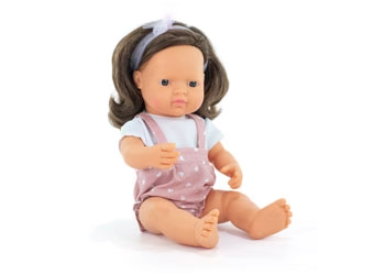 Miniland My Friends & Me - Brown Hair Girl 38cm