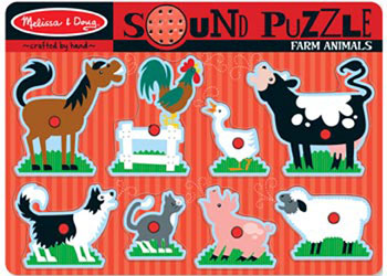 Sound Puzzle - Farm Animals 8pc