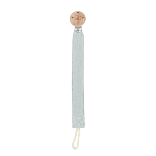 100% Cotton Pacifier Clip - Cool Grey