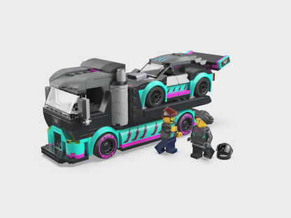 Race Car and Car Carrier Truck LEGO  60406