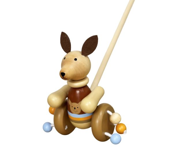 Wooden Push Along - Kangaroo