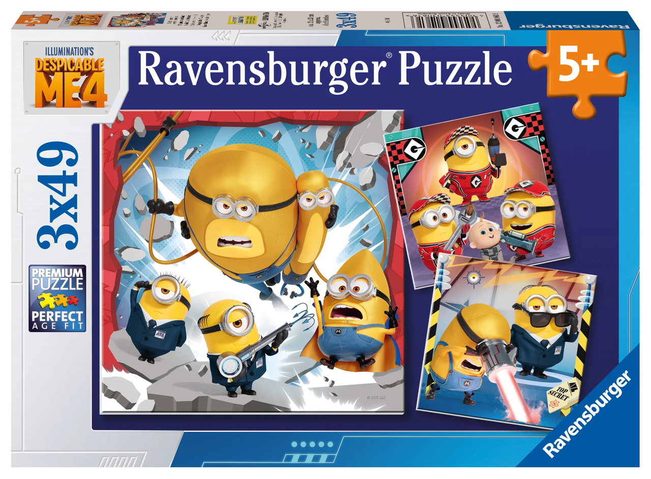 3 x 49 pc Puzzle - Despicable Always