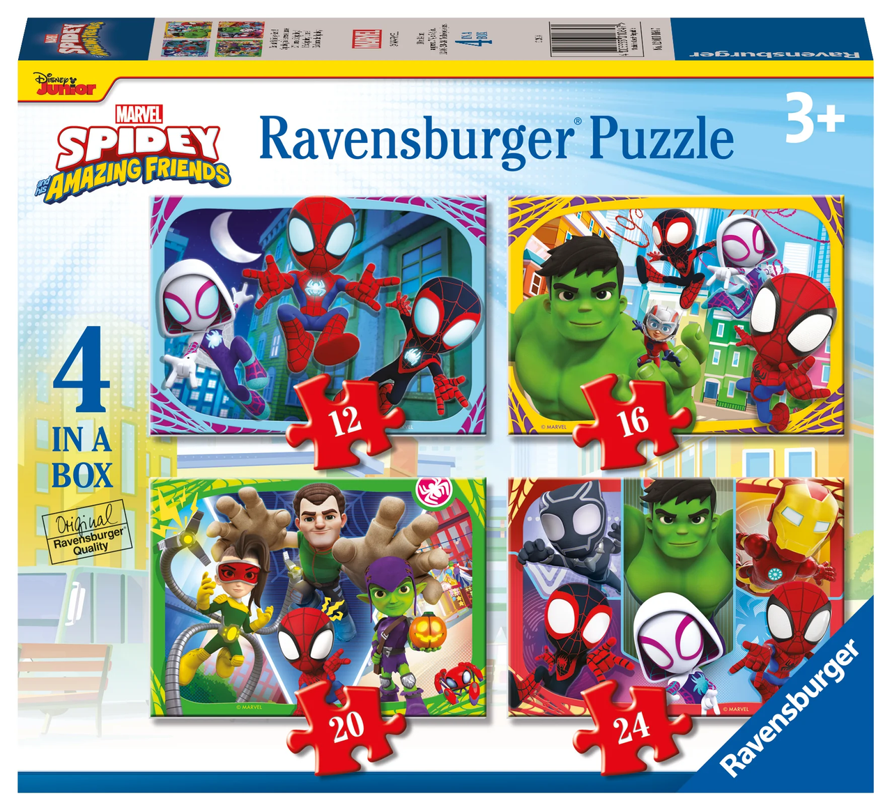 4 in a Box Puzzle - It's Spidey Time!