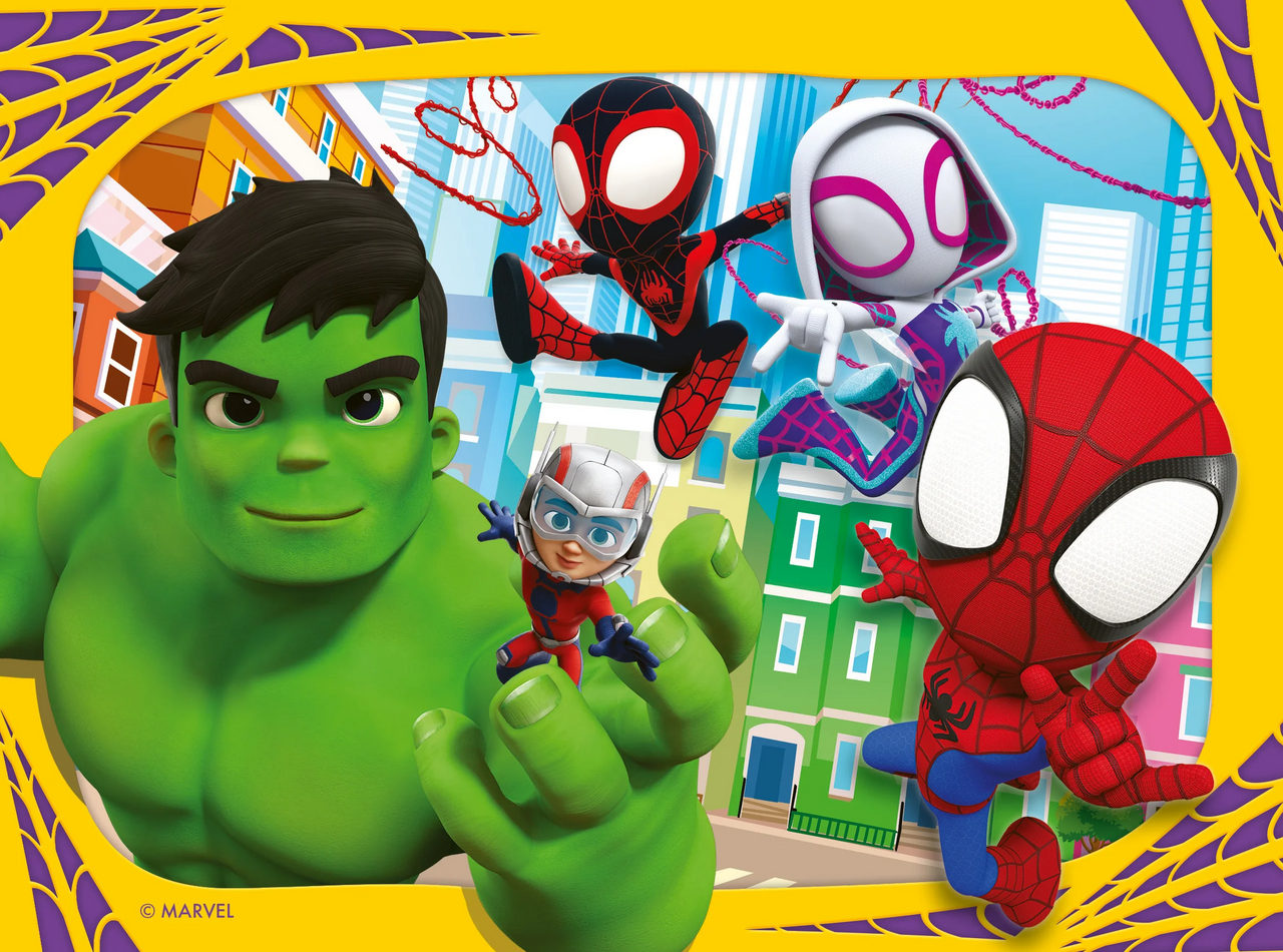 4 in a Box Puzzle - It's Spidey Time!