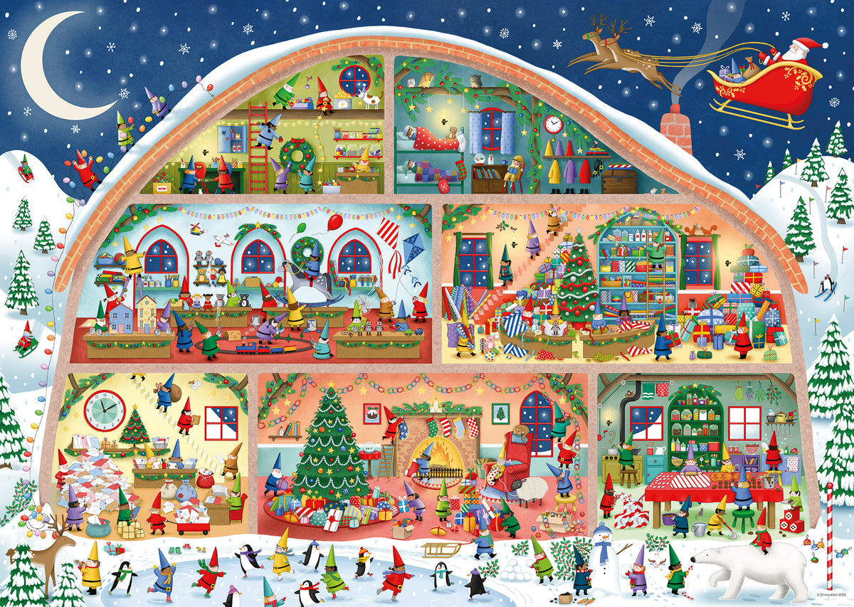 1000 pc Puzzle - Santa's Workshop