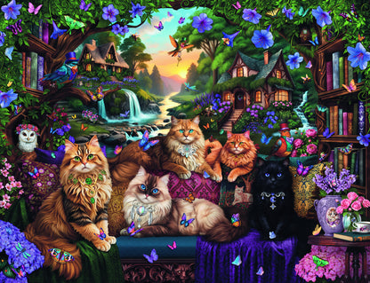 2000 pc Puzzle - Cat Tail Cottage