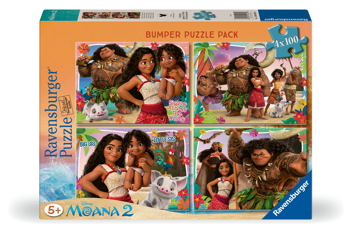 4 X 100 pc Bumper Pack - Moana 2