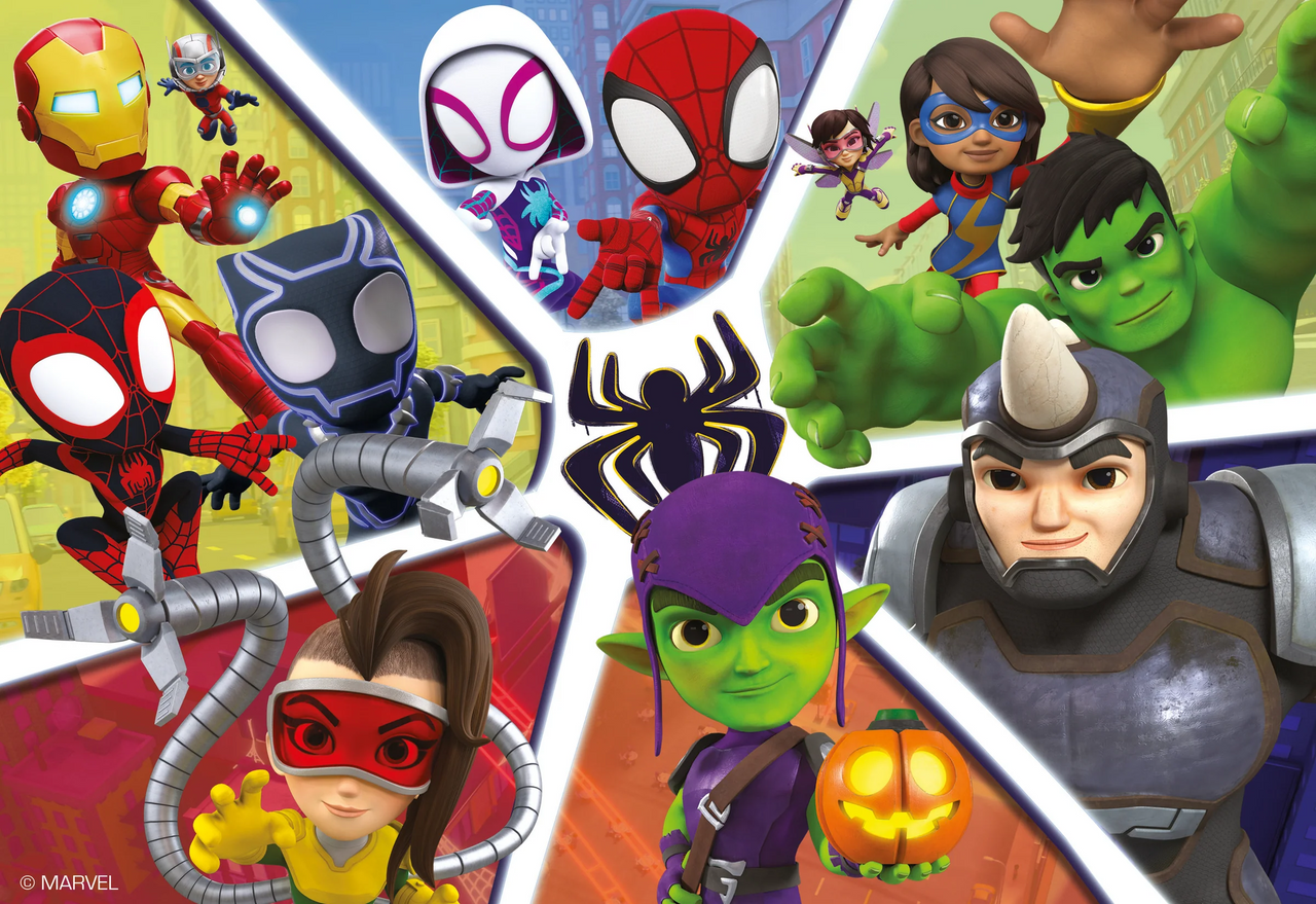 2 x 24 pc Puzzle - Spidey and His Amazing Friends