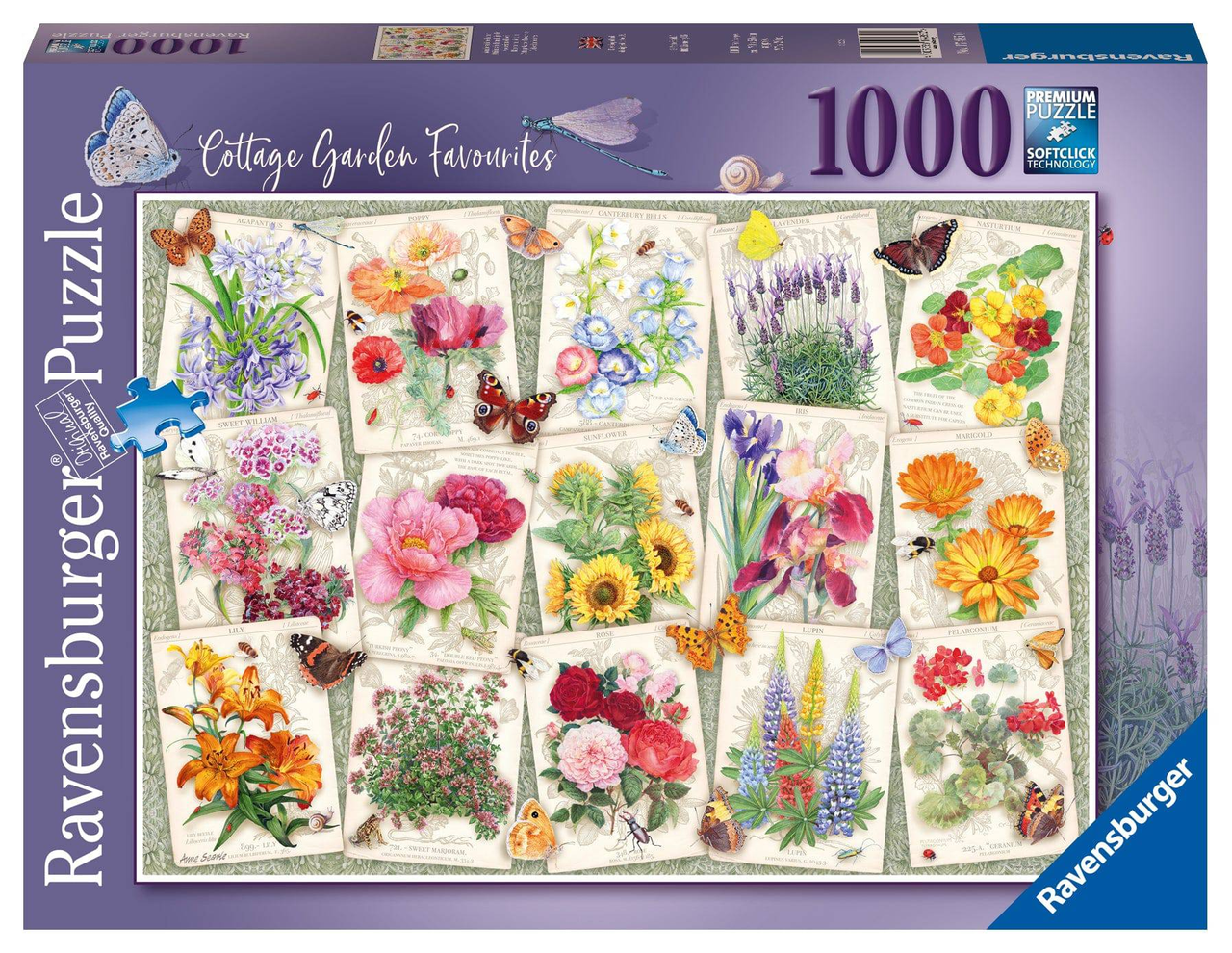 1000 pc Puzzle - Cottage Garden Favourites