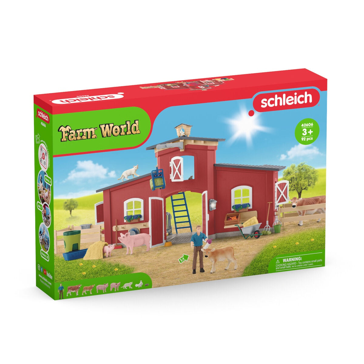 Red Barn with Animals & Accessories 42606