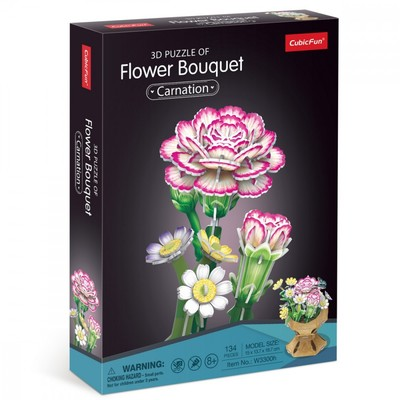 Flower Bouquet 3D Puzzle - Carnation