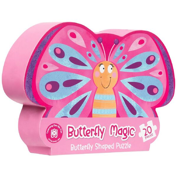 20 piece Butterfly Magic - Butterfly Shaped Puzzle