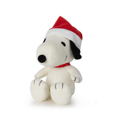 Snoopy Sitting with Christmas Hat - 7"