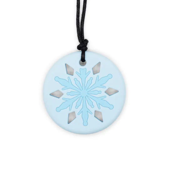 Silicone Pendant - Snowflake White