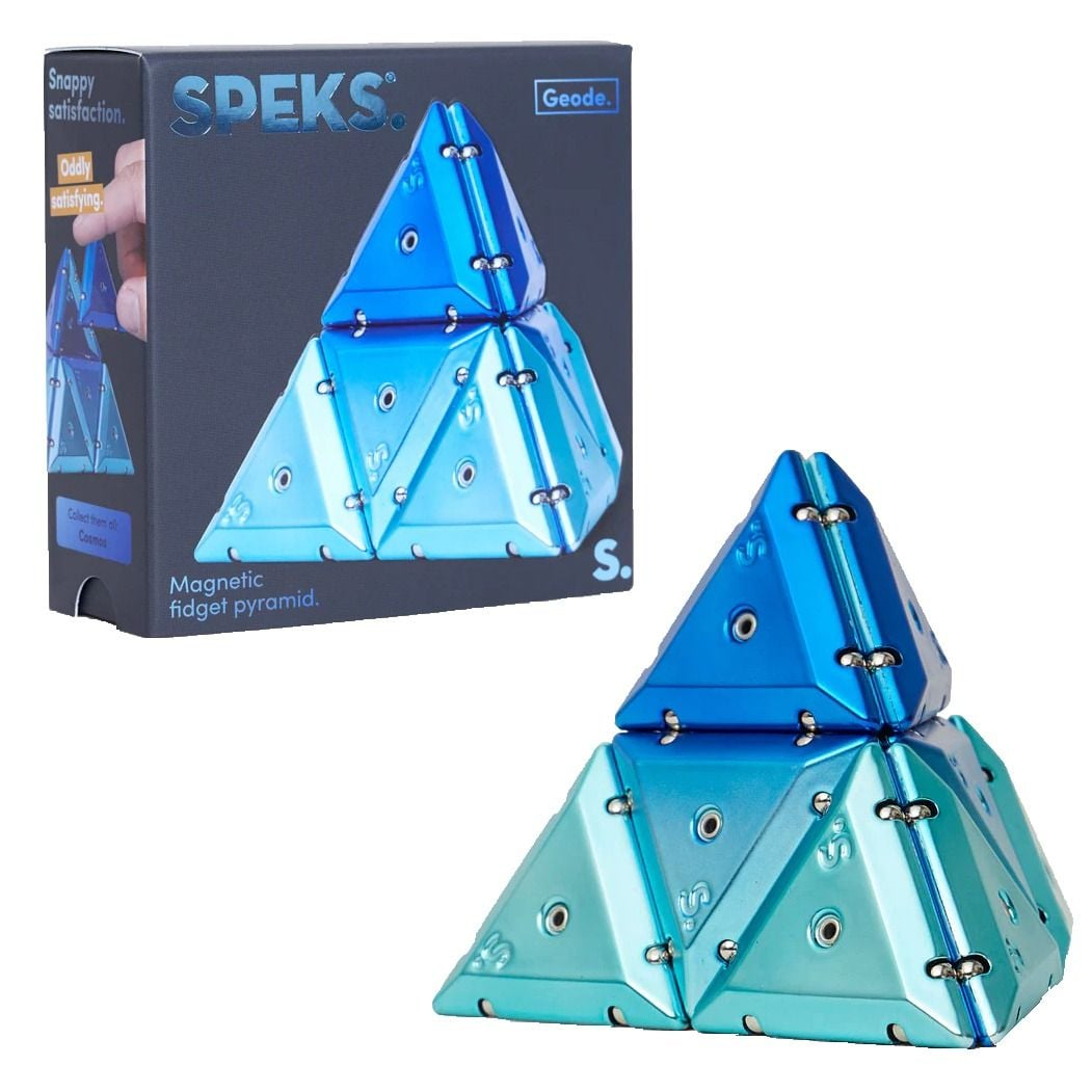Speks Geode Pyramid Chrome - Cosmos