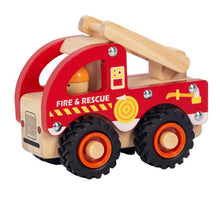 Wooden Wheelie Vehicle - Fire Engine