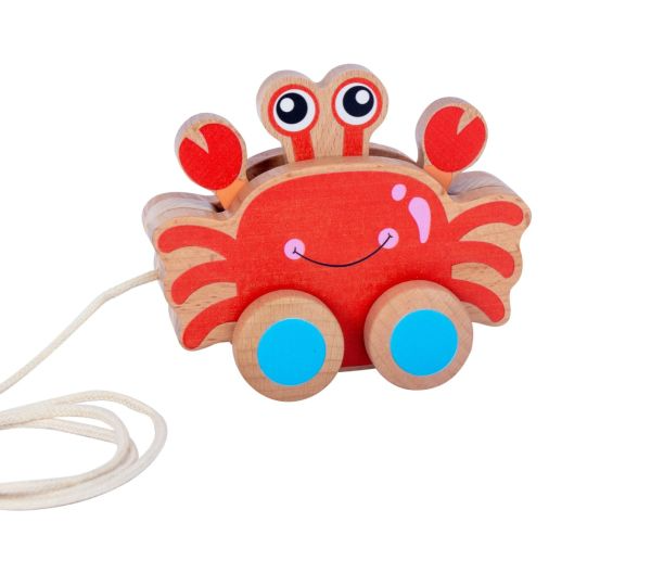 Wooden Pull-along Crab