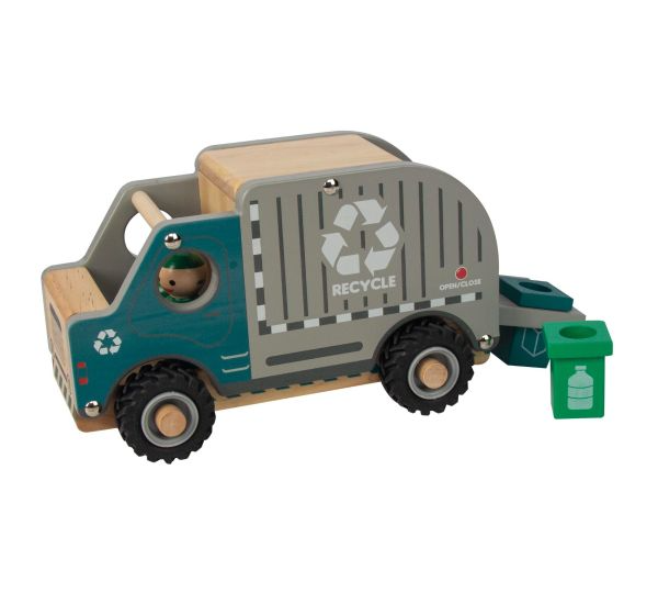 Wooden Wheelie Vehicle - Recycle Truck
