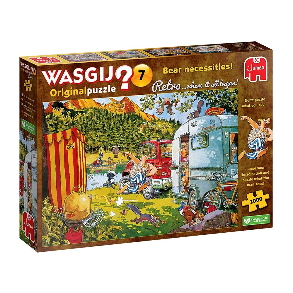 Wasgij 1000 pc Puzzle - Retro Original 7. - Bear Necessities!
