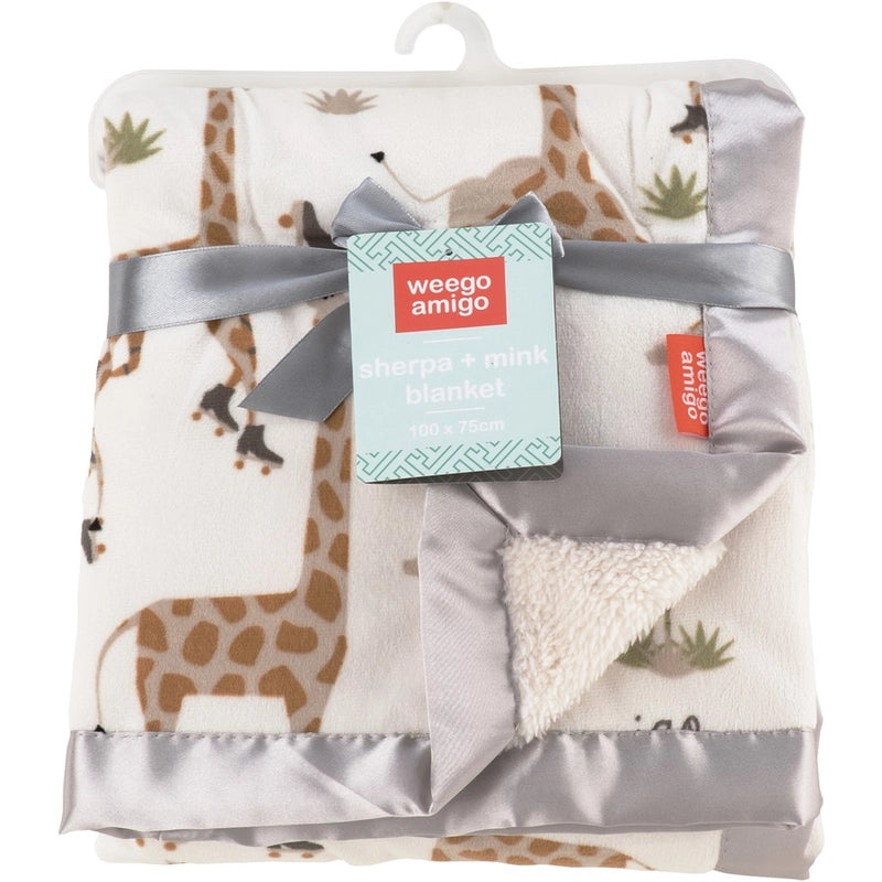 Sherpa + Mink Baby Blanket