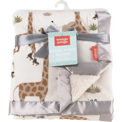 Sherpa + Mink Baby Blanket