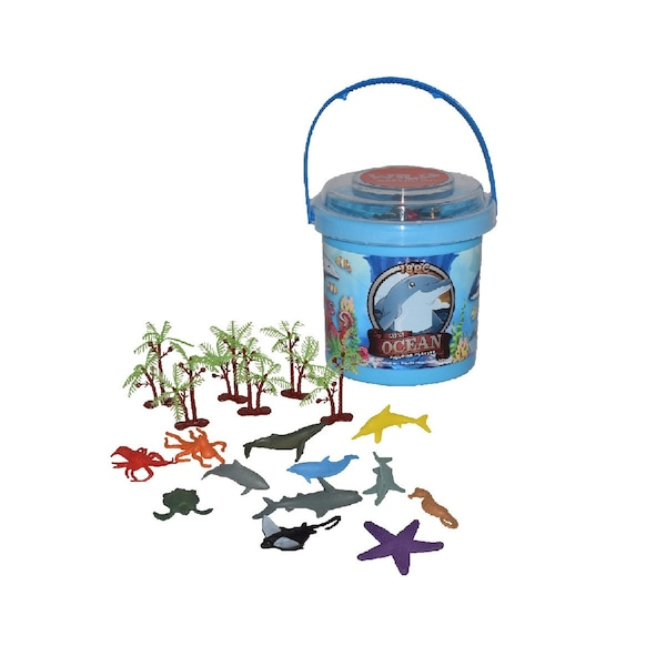Bucket Mini Ocean Figure Play Sets