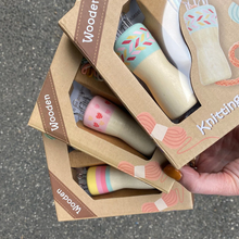 Wooden Knitting Doll Set