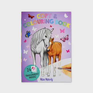 Copy & Colouring Book - Horses