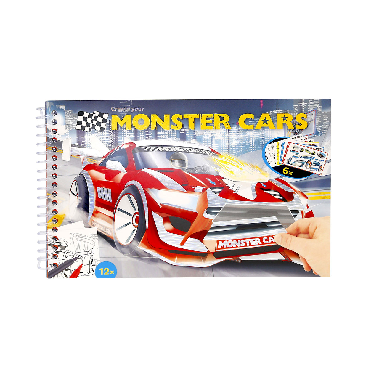 Monster Cars Pocket Coloring Book