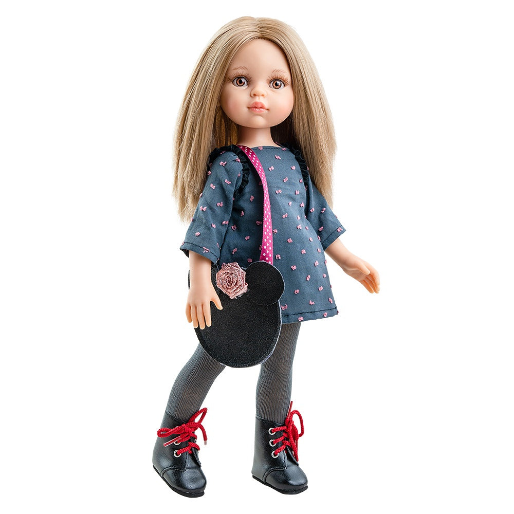 Doll 32cm - Carla Navy Dress
