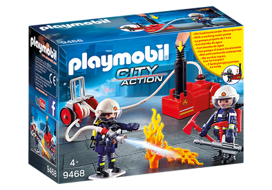 City Action - Firefighters with Water Pump 9468
