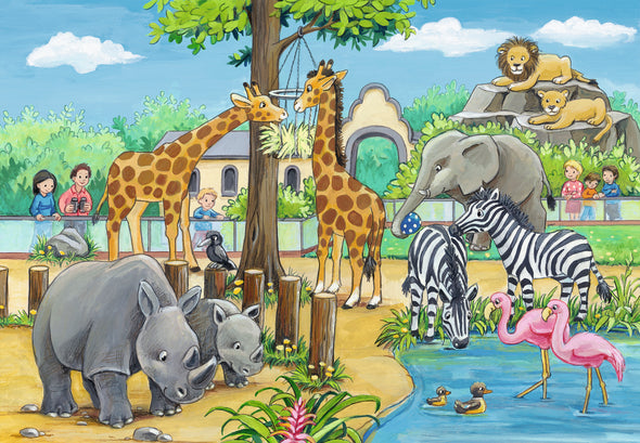 2 x 24 pc Puzzle - Welcome To The Zoo