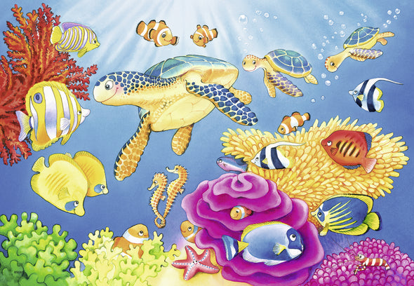 2 x 24 pc Puzzle - Vibrance Under The Sea