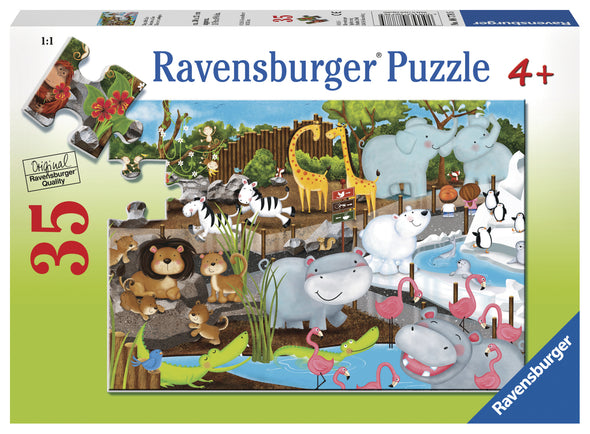 35 pc Puzzle - Day at the Zoo
