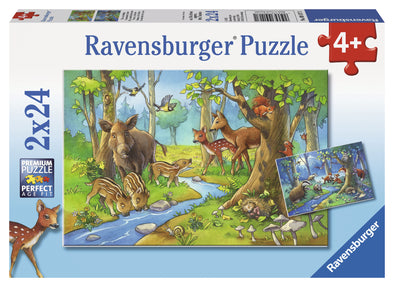2 x 24 pc Puzzle - Animals of the Forest