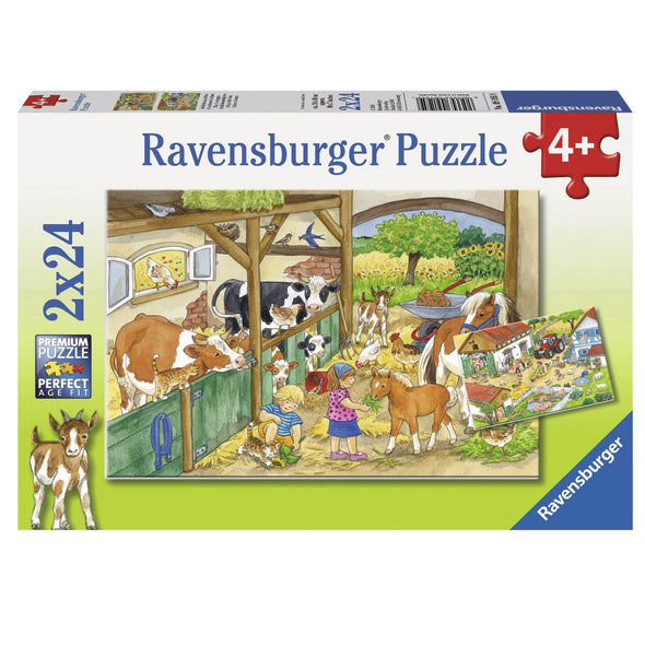 2 x 24 pc Puzzle - Merry Country Life