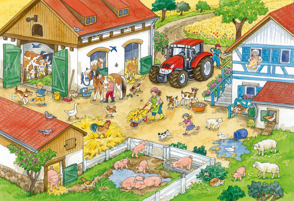 2 x 24 pc Puzzle - Merry Country Life