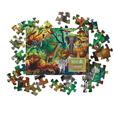100pc Holographic Puzzle - Jungle Paradise