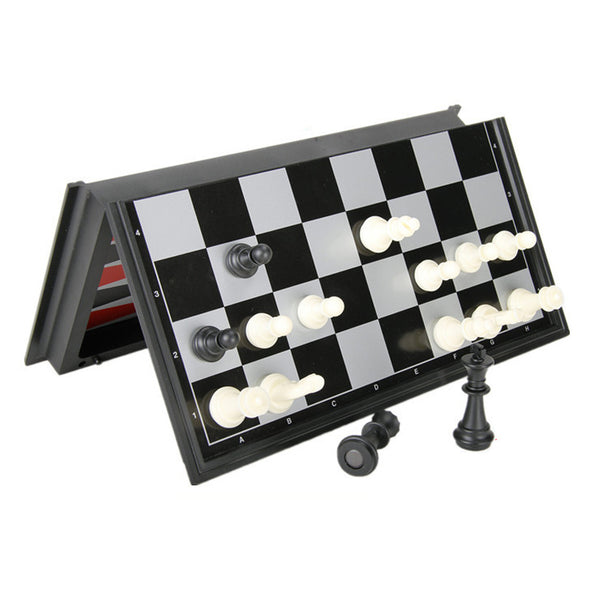 3-In-1 Magnetic & Folding  Chess/Checkers/Backgammon
