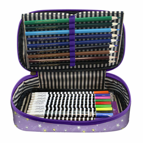 Fold Out Filled Pencil Case