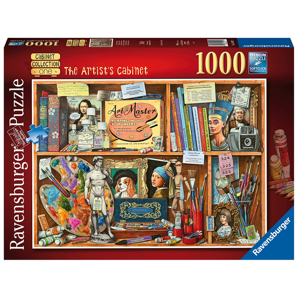 1000 pc Puzzle - Cabinet Collection One - The Artist's Cabinet