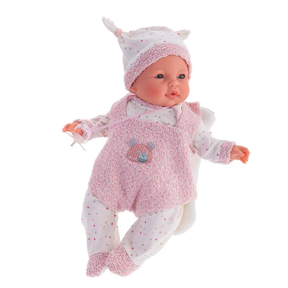 Newborn Doll 37 cm - Bimba with doll carrier