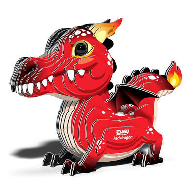 3D Cardboard Model Kit - Red Dragon