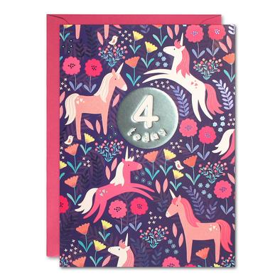 Birthday Card - Age Pink