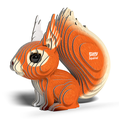 3D Cardboard Model Kit - Squirrel