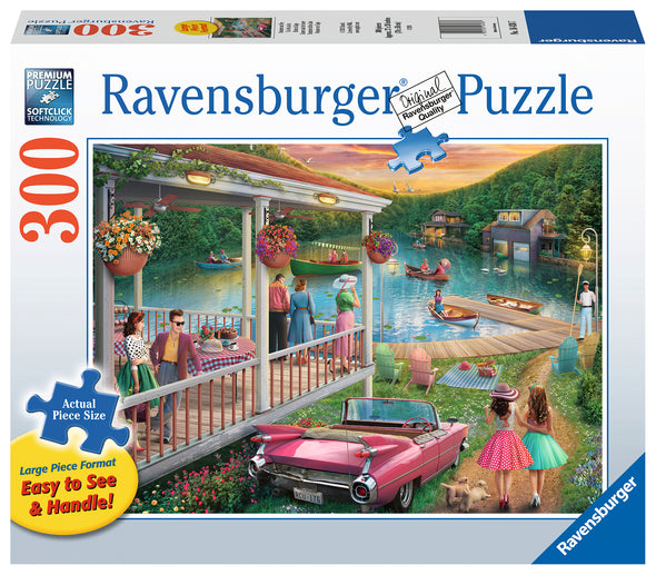 300 pc Puzzle XL Format - Summer at the Lake