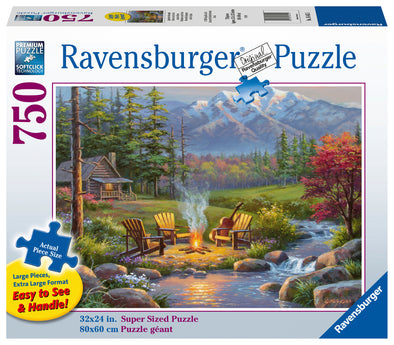 750 pc Puzzle XL Format - Riverside Living Room