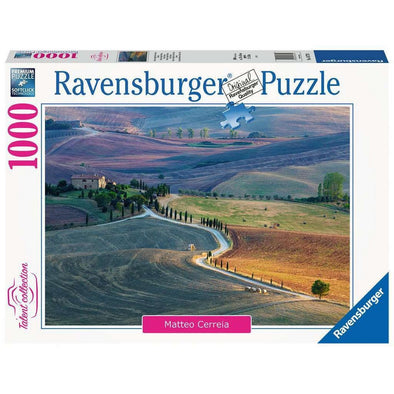 1000 pc Puzzle - Tuscan Farmhouse, Pienza, Siena