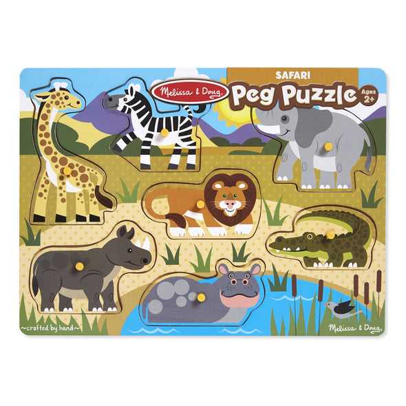 Wooden Peg Puzzle -Safari